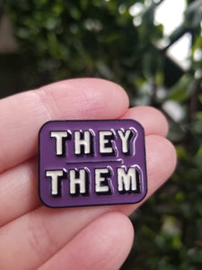 They/Them Pronoun Pins